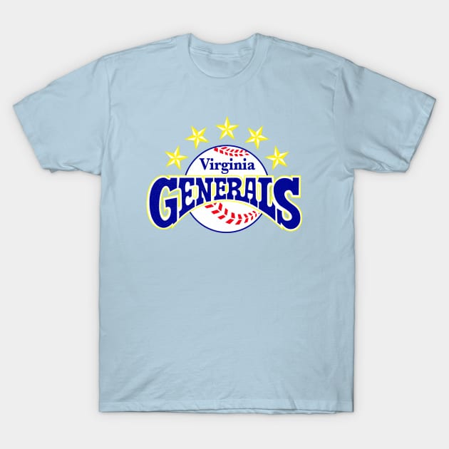 Defunct Virginia Generals Minor League Baseball 1988 T-Shirt by LocalZonly